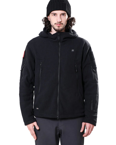 12V His & Hers Everyday-Comfort Fleece Heated Jacket & Extra Battery Bundle in Black