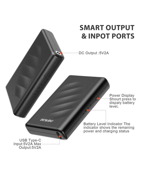 DEWBU® 5V Power Bank Charger For Heated Gloves  Batteries