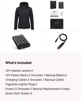 12V Women's Worksite Softshell Heated Jacket  & Accessory Bundle