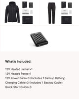 12V Women's Worksite Full-Body Softshell Heated Suit  & Extra Battery Bundle