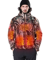 Men's Soft Shell Heated Jacket With 12V Battery Pack - Tree