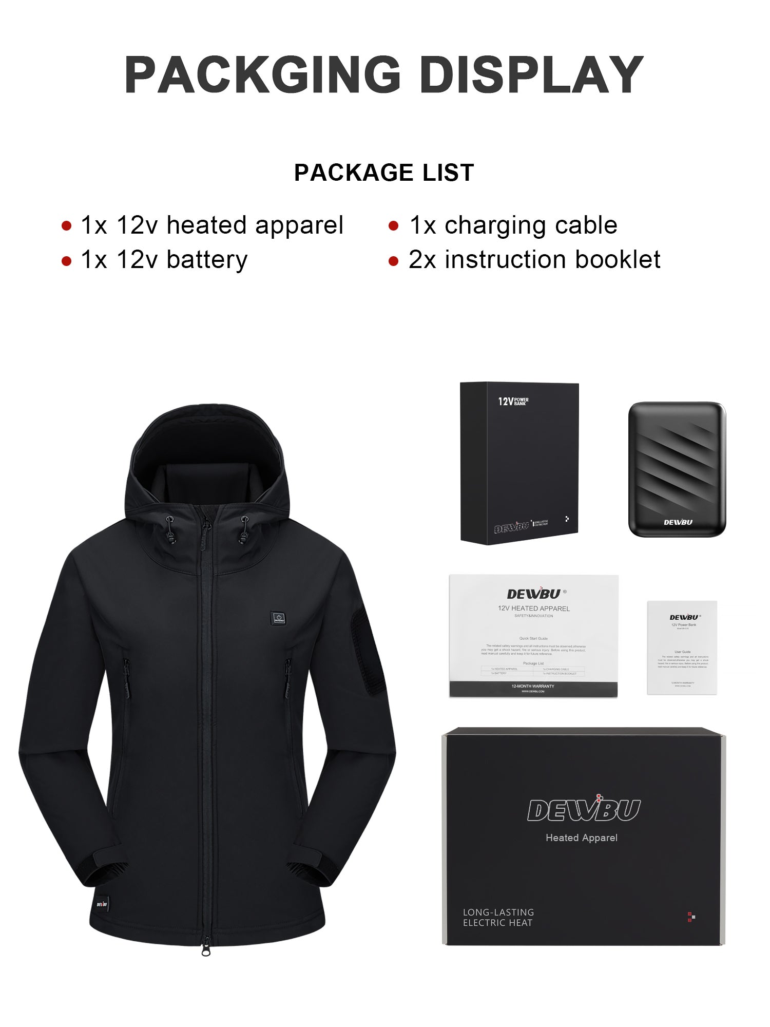 DEWBU® Men's Soft Shell Heated Jacket With 12V Battery Pack - Tree